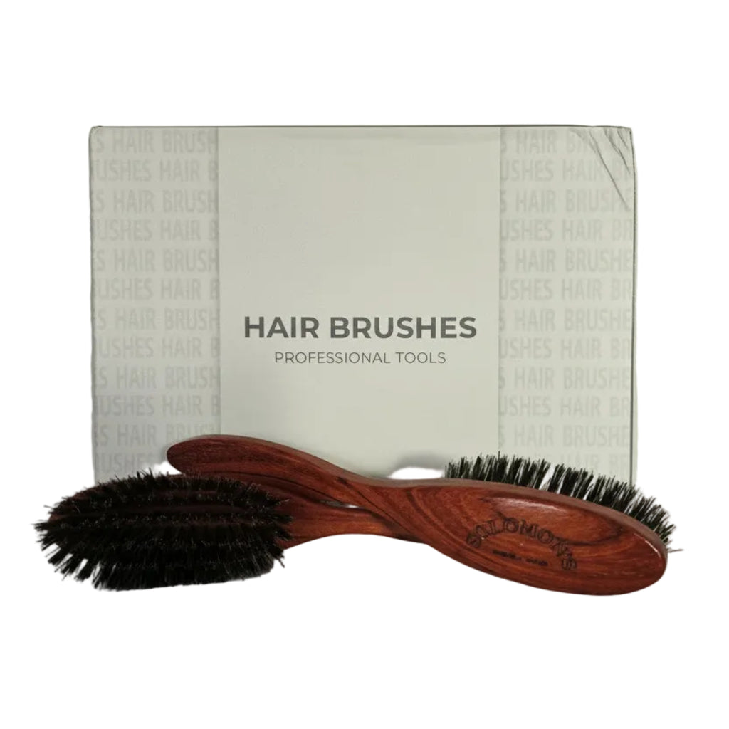 Solomon's professional hair brushes wooden handle natural bristle pack of 10