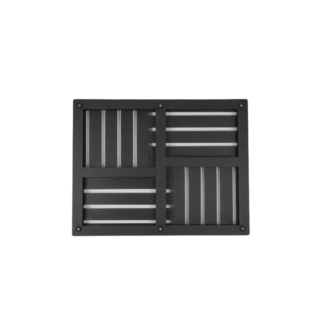 Natural bamboo bath mat non-slip base water resistant