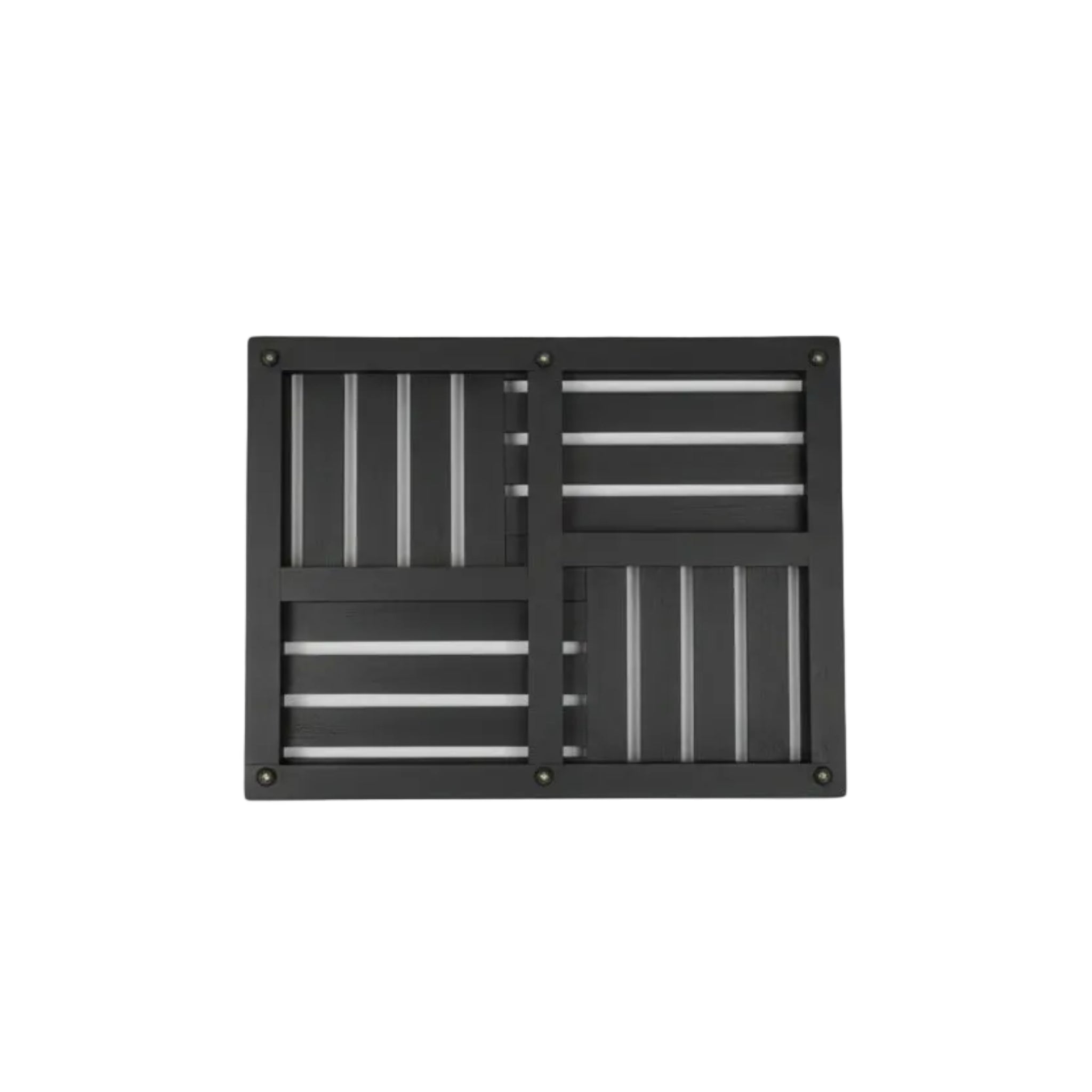 Natural bamboo bath mat non-slip base water resistant